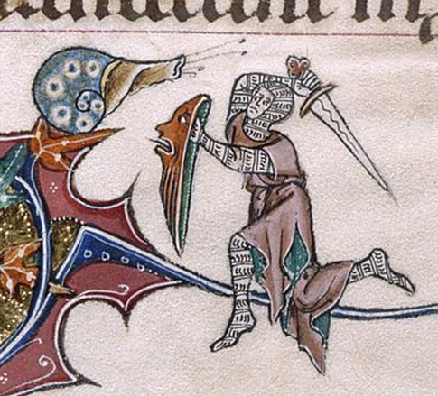 Medieval menagerie: the battle between knight and snail